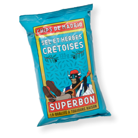 Chips sel et herbes Crétoises /135g