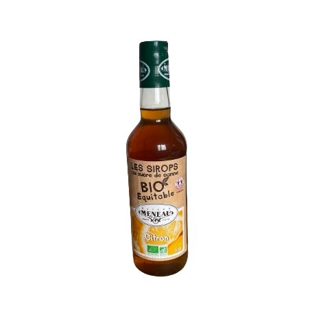 Sirop au sucre de canne parfum citron BIO - 50 cl