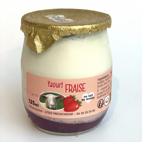 Yaourt de Brebis Fraise - Pièce