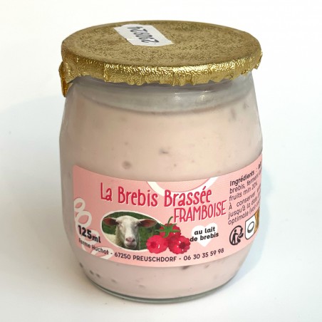 Yaourt de Brebis brassé Framboise - Pièce