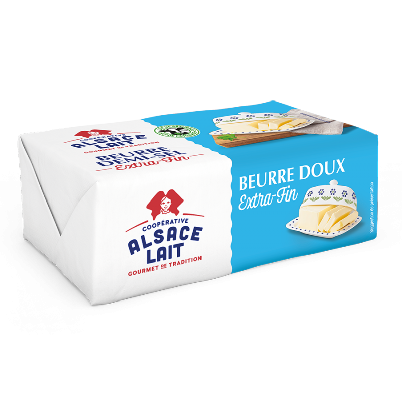 BEURRE EXTRA-FIN DOUX - Alsace Lait - 250g