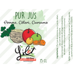 Jus De Pomme, Celeri et Curcuma - 75cl