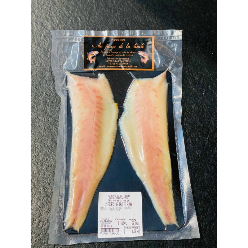 Filets De Truite Fumée - les 2 pièces (150g~)