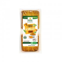 Tofu grillé curry vegan bio