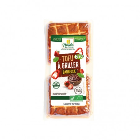 Tofu grillé barbecue vegan bio